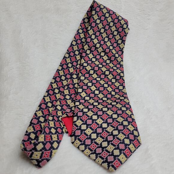 Vintage 70s WEMLON by Wembley Geometric Retro Wide Kipper Polyester Neck Tie - Picture 7 of 8